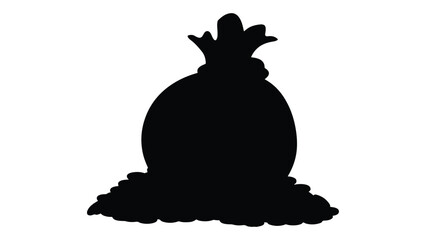 Money bag black and white
