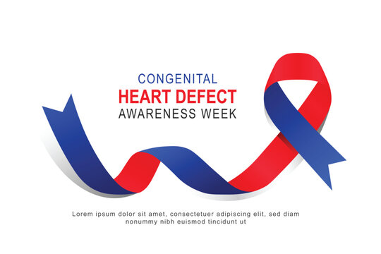 Congenital Heart Defect Awareness Week background.
