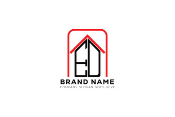 E letter creative real estate vector logo design . E creative initials letter logo concept. E house sheap logo