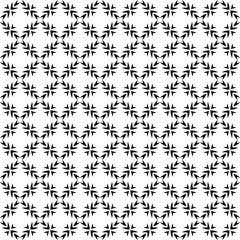 Black seamless abstract pattern. Overlay for background and backdrop. Ornamental design. PNG graphic illustration with transparent background.