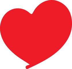 Heart clip art design on plain white transparent isolated background for shirt, hoodie, sweatshirt, apparel, card, tag, mug, icon, poster or badge