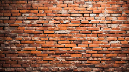 Background of brick wall texture or brick wall background for interior exterior decoration and industrial construction concept design.