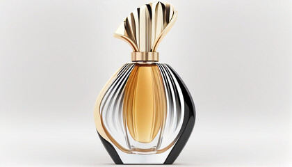 An isolated image of a perfume bottle on a white background