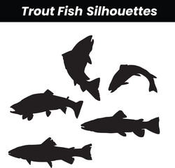 Jumping tuna fish. Vector image.
