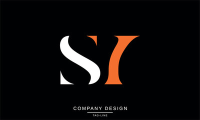 SY, YS, Abstract Letters Logo Monogram