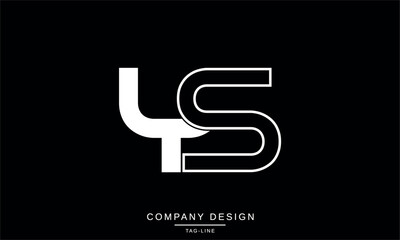 SY, YS, Abstract Letters Logo Monogram