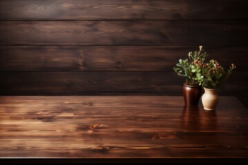 Mock-up of a wooden desk template for tables.