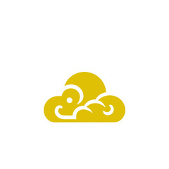oriental chinese cloud flat design