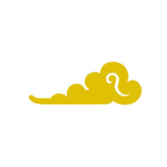 oriental chinese cloud flat design