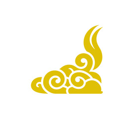 oriental chinese cloud flat design