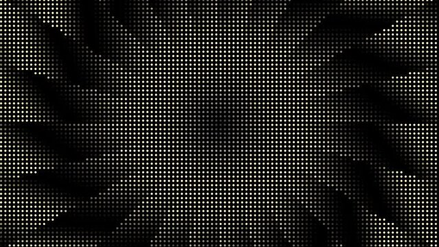 Rays pattern animation. vintage retro round striped background. 4k looping footage. Modern polka dot comic style