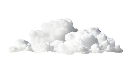 White clouds isolated on transparent background