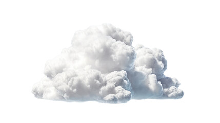 White clouds isolated on transparent background