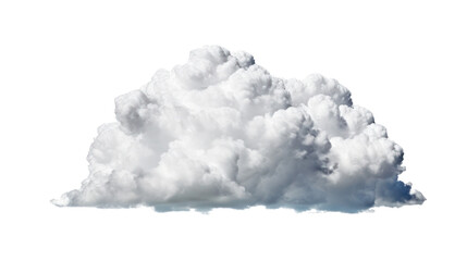 White clouds isolated on transparent background