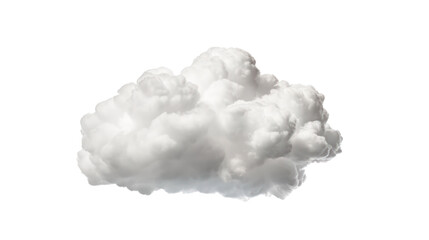 White clouds isolated on transparent background