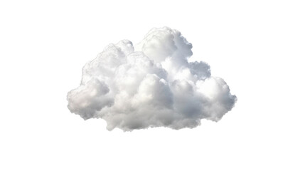 White clouds isolated on transparent background