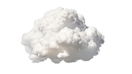 White clouds isolated on transparent background