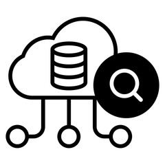 Search Database_1 solid glyph icon