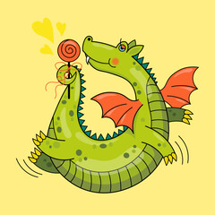 green dragon cartoon