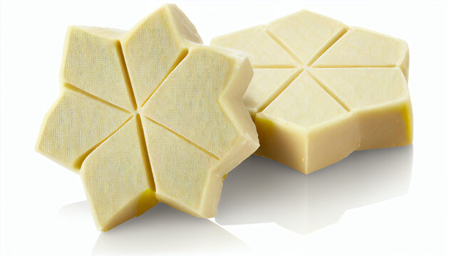 Isolated Kaju Katli against a White Background