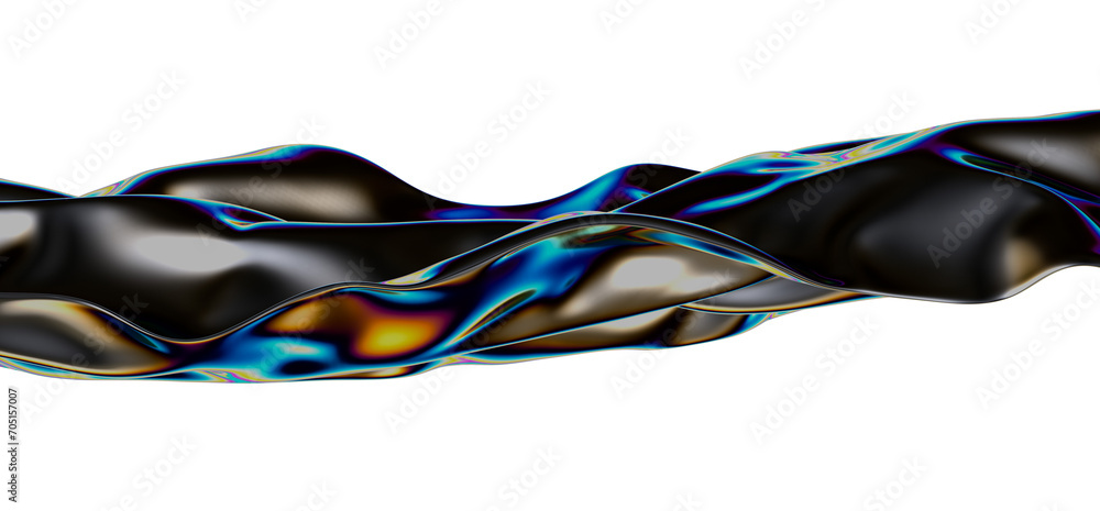Poster chromatic splendor: a mesmerizing 3d display of colors
