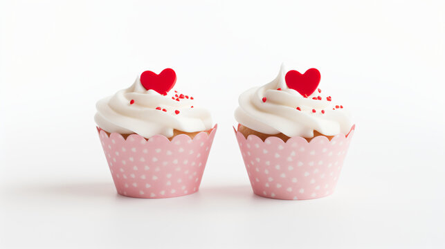 Love themed cupcake wrappers real photography