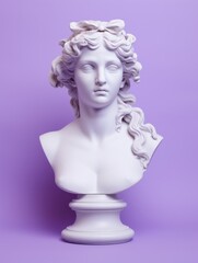 White Bust of Ancient Greek woman