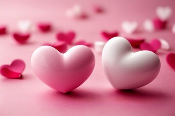 Fototapeta premium Digital Romance Valentine's Day Picture by Generative AI