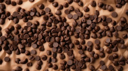 Obraz premium Sweets white ingredient background cocoa chocolate brown food dessert tasty closeup