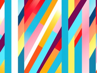 Colored geometric shapes and lines, abstract background