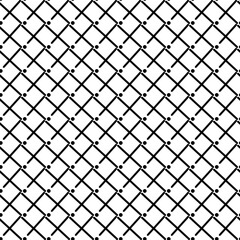 Seamless pattern with strokes and dots that create a grid.