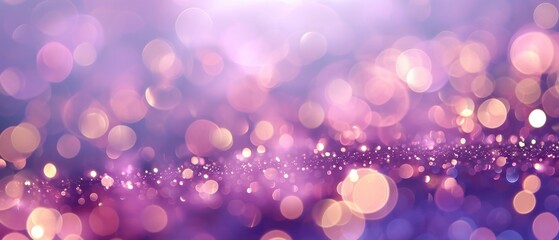 Obraz na płótnie Canvas Enjoy The Mesmerizing Bokeh Effect On This Purple Lilac Gradient Background Purple Lilac Gradient Background With Beautiful Bokeh Effect