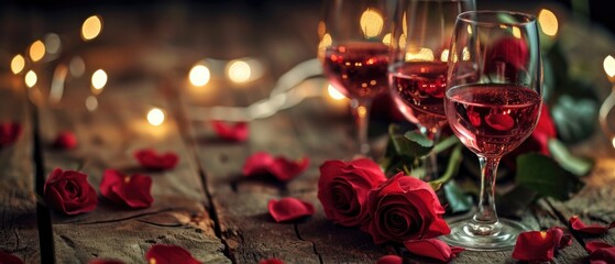 Romantic Valentines Day Celebration: Wine And Roses Will Take Center Stage