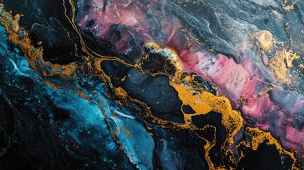 Naklejka premium Black colorful marble texture design interior pattern granite wallpaper background