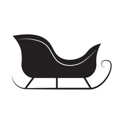 black and white armchair
santa claus sleigh icon. Christmas design element in simple style. isolated vector image