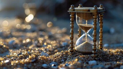 Hourglass clock countdown sand hour watch wallpaper background