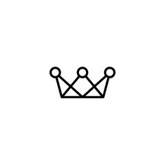 crown icon vector	
