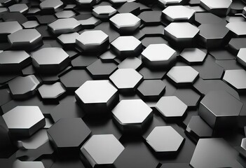 Abstract hexagon geometric vector black background stock illustrationHexagon Backgrounds Pattern Honeycomb Pattern Three