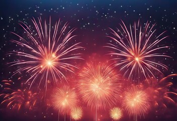 Fototapeta premium Colorful new year fireworks set stock illustrationFirework Display Firework Explosive Material Backgrounds Celebration Event New
