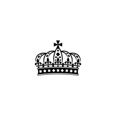 crown icon vector	
