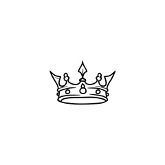 crown icon vector	
