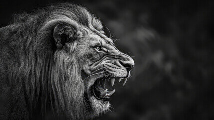 Löwe in Afrika. Safari