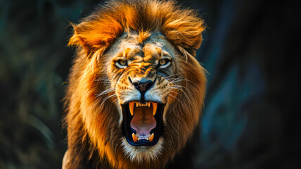 Fototapeta premium Löwe in Afrika. Safari