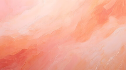 Impressionism background, paint strokes in pink and peach fuzz shades background abstract backdrop.