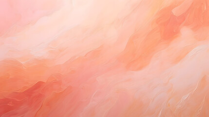 Fototapeta premium Impressionism background, paint strokes in pink and peach fuzz shades background abstract backdrop.