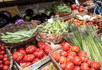 Fototapeta na wymiar Vegetables For Sale at Farmers Market in Florence