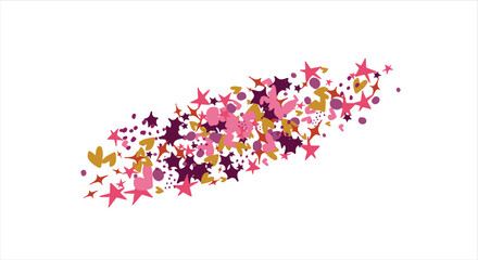 confetti, hearts, stars for promotions and events . party, diary, decorate, event. Vector illustration.