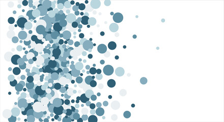 Bubbles pattern Frame Blue banner web. Colored Background. Vector illustration.