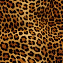 Volumetric leopard skin texture. Seamless animalistic 3d pattern for wallpapers, web design