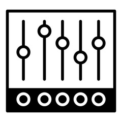 Controls solid glyph icon